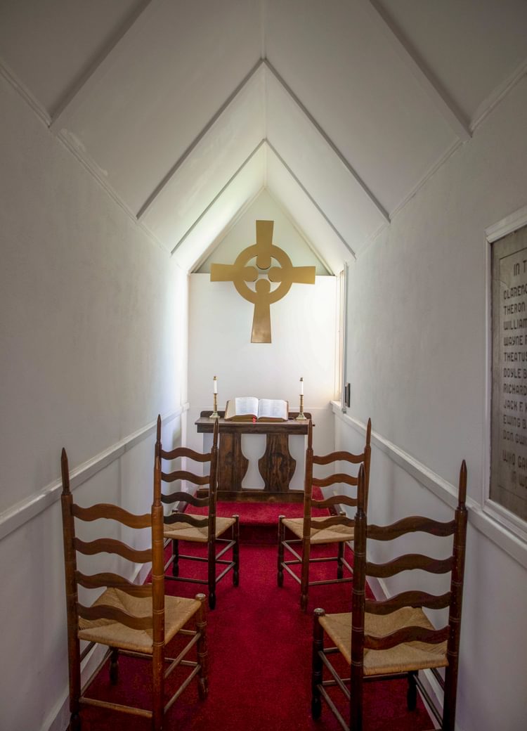 a small prayer room on campus