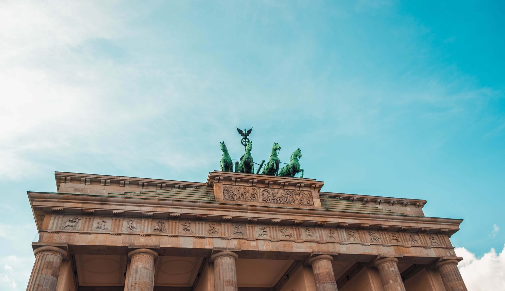 the Brandenburg Gate in Berlin, Germany